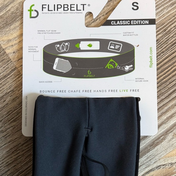 FlipBelt Black Classic Running Belt - Picture 2 of 9